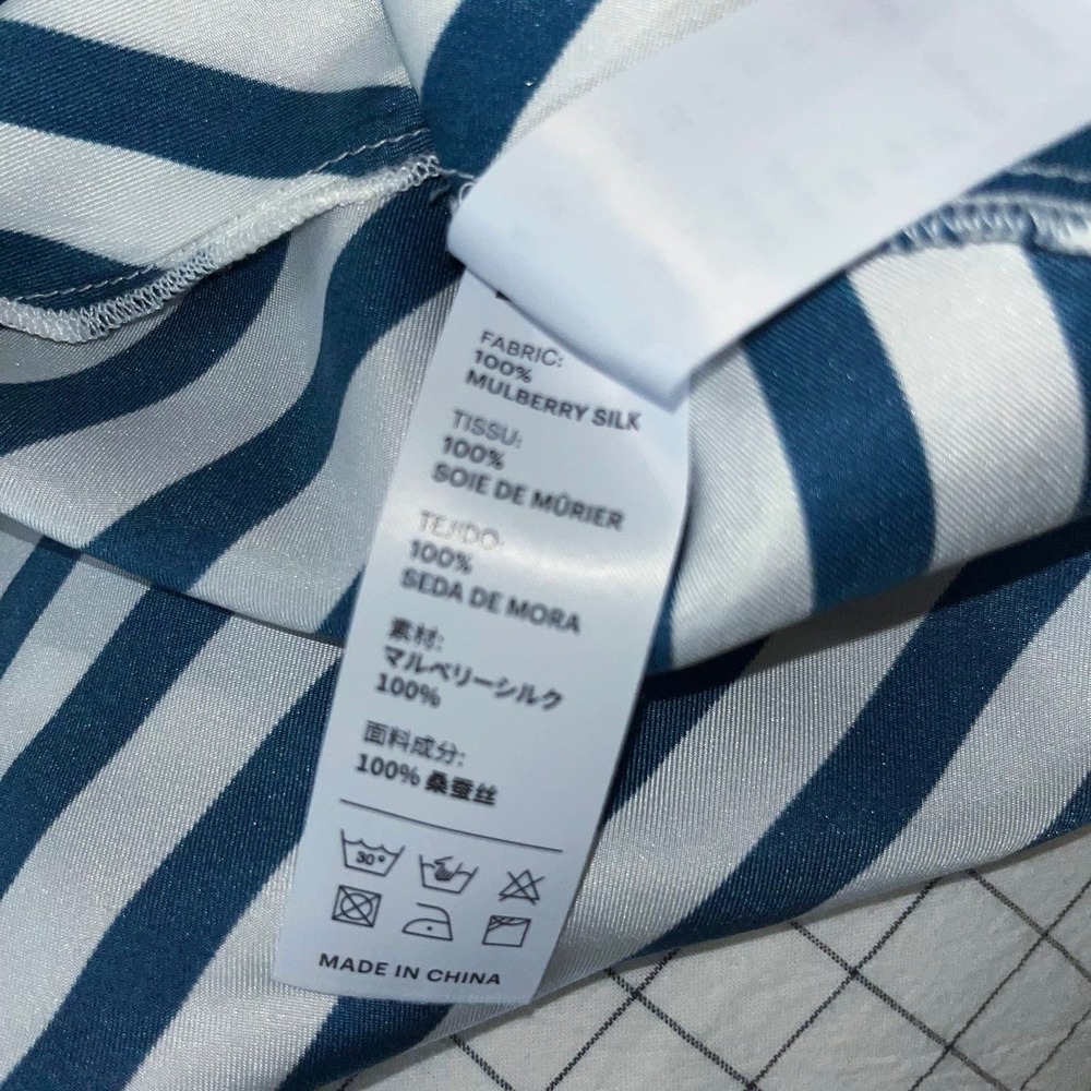 Lilly Silk Amalfi Stripe Silk Shirtdress with Belt and Pockets! - Picture 9 of 10